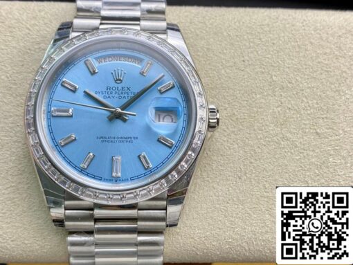 Rolex Day Date 228396TBR 1:1 Best Edition EW Factory Light Blue Dial