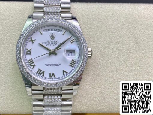 Rolex Day Date M128349RBR-0026 1:1 Best Edition EW Factory White Dial