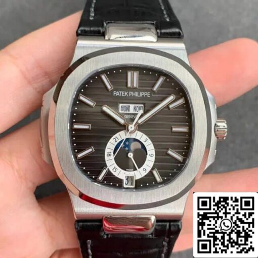 Patek Philippe Nautilus 5726/1A-014 1:1 Best Edition GR Factory Blue Leather Strap – Image 3