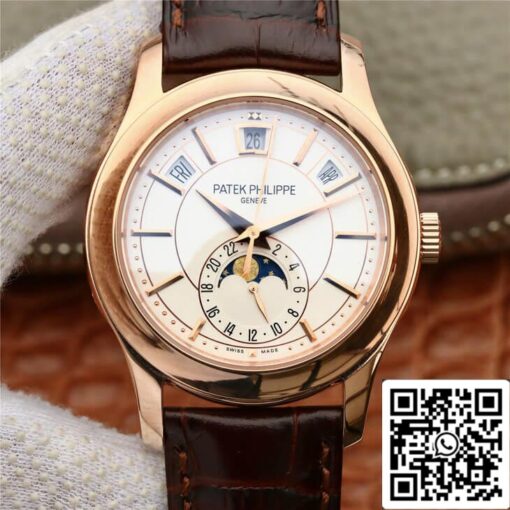 Patek Philippe Complications 5205R-001 1:1 Best Edition KM Factory Milky White Dial