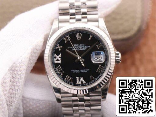 Rolex Datejust M126233 36MM 1:1 Best Edition EW Factory Black Dial