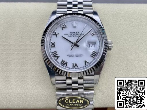 Rolex Datejust M126234-0025 36MM 1:1 Best Edition Clean Factory Stainless Steel