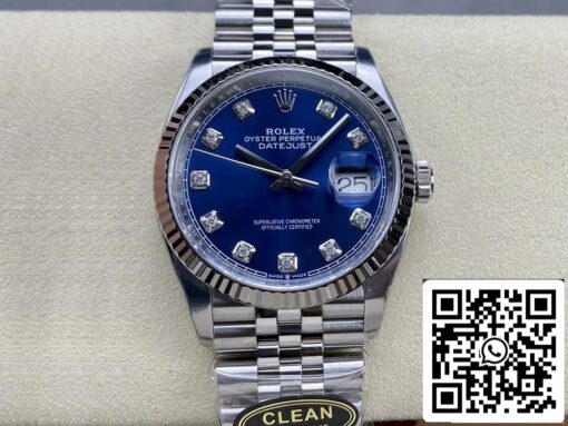 Rolex Datejust M126234-0037 36MM 1:1 Best Edition Clean Factory Diamond Dial