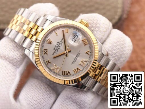 Rolex Datejust M126233-0031 1:1 Best Edition EW Factory Silver Dial - Imagen 10