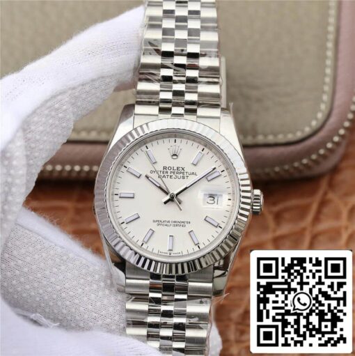 Rolex Datejust 36MM 1:1 Best Edition GM Factory White Dial