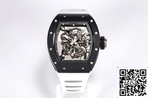 Richard Mille RM-055 1:1 Best Edition BBR Factory Black Ceramic Case