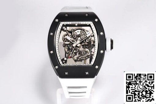 Richard Mille RM-055 1:1 Best Edition BBR Factory Rubber Strap