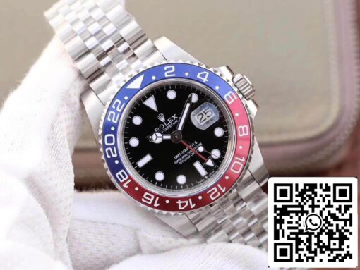 Rolex GMT-Master II 126710BLRO GM Factory 1:1 Best Edition Swiss ETA2836 Black Dial — изображение 8