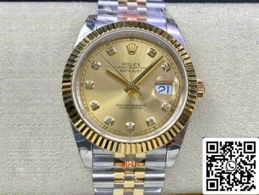 Rolex Datejust M126333-0012 1:1 Best Edition GM Factory Yellow Gold