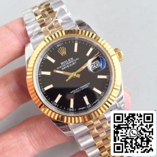 Rolex Datejust II 41mm 126333 EW Factory Men Watches 1:1 Best Edition Swiss ETA3235 Black Dial - Image 2