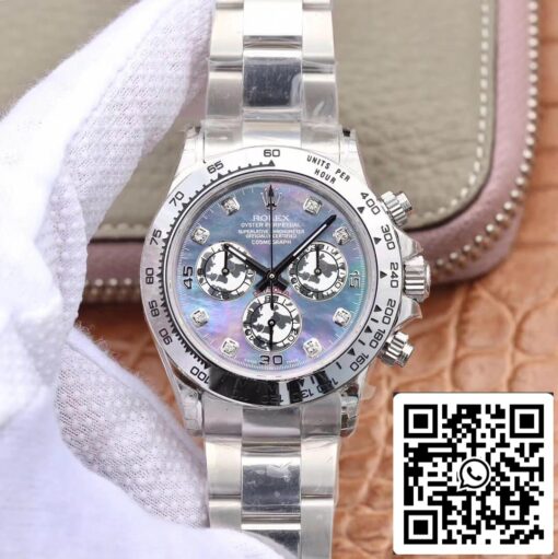 Rolex Daytona Cosmograph 116509-0064 1:1 Best Edition JH Factory 18K White Gold Fritillaria Dial