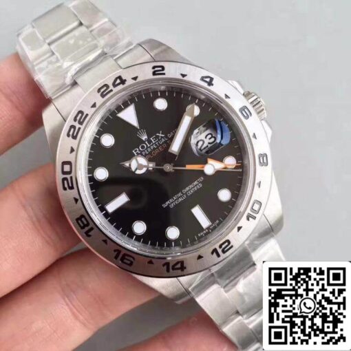 Rolex Explorer II 216570 Noob Factory V7 Men Watches 1:1 Best Edition Swiss ETA3187 Black Dial - 이미지 9