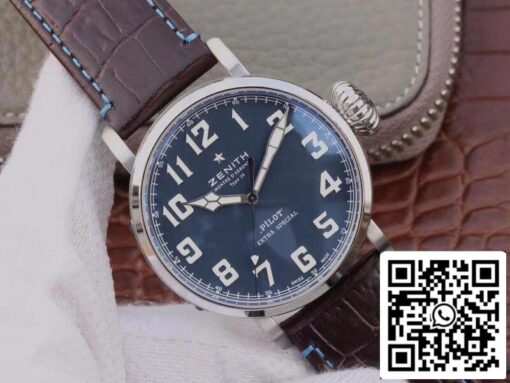 Zenith Pilot Type 20 Extra Special XF Factory 1:1 Best Edition Swiss ETA2824 Superlumed blue dial and hands – Bild 8