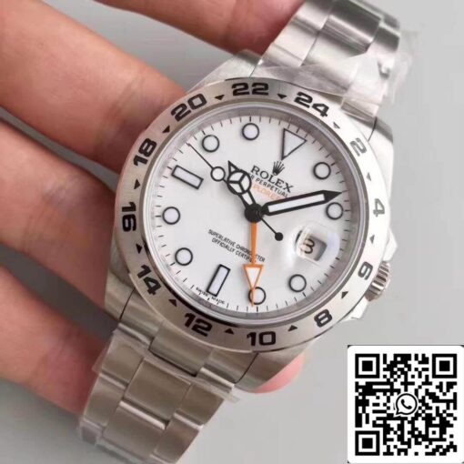 Rolex Explorer II 216570 Noob Factory 1:1 Best Edition Swiss ETA3187 White Dial - Image 8