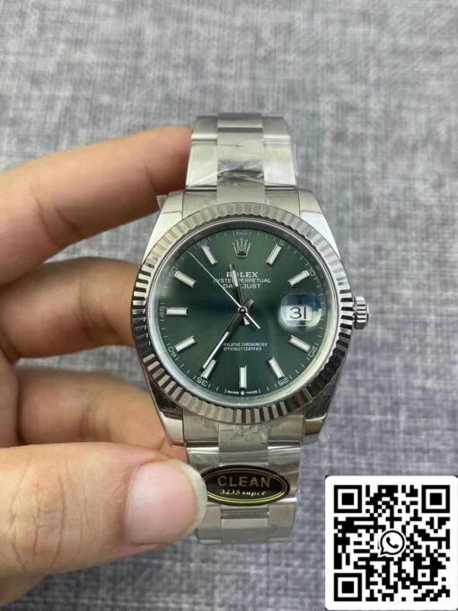 Rolex Datejust M126334-0028 1:1 Best Edition Clean Factory Green Dial