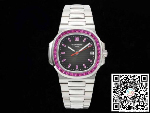 Patek Philippe Nautilus 5711 1:1 Best Edition GR Factory Diamond-set Black Dial