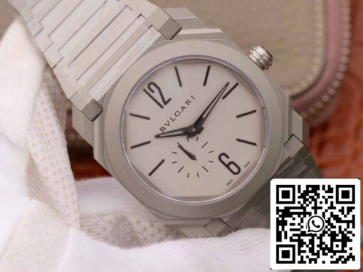 Bvlgari Octo Finissimo 103011 1:1 Best Edition BV Factory Silver Gray Dial — изображение 9