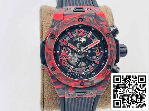 Hublot BIG BANG 411.QV.1123.NR.OVK21 1:1 Best Edition HB Factory Carbon Fiber Red Case