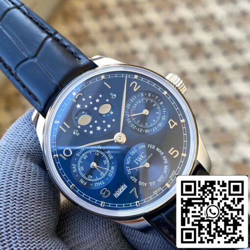 IWC Portuguese Perpetual Calendar IW503401 1:1 Best Edition APS Factory Blue Dial — изображение 8