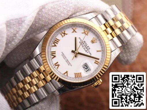 Rolex Datejust M126233-0029 1:1 Best Edition EW Factory White Dial Swiss ETA3235 - Imagen 9