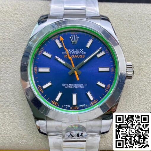 Rolex Milgauss 116400GV AR Factory 1:1 Best Edition Swiss ETA3131