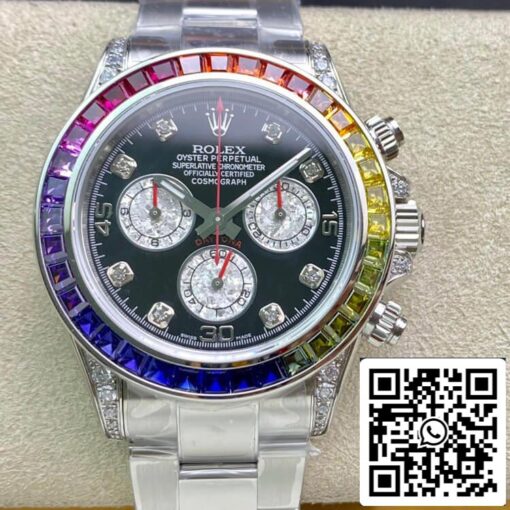 Rolex Daytona 116599 RBOW 1:1 Best Edition TW Factory Black Dial