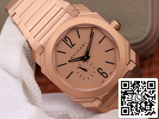 Bvlgari Octo Finissimo 102912 1:1 Best Edition BV Factory Rose Gold Dial - Image 9