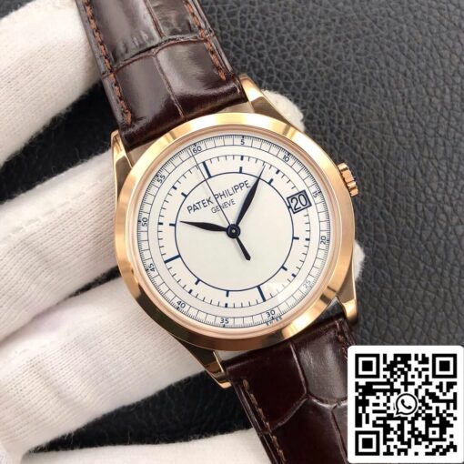 Patek Philippe Calatrava 5296R-001 1:1 Best Edition ZF Factory Rose Gold White Dial - 이미지 10