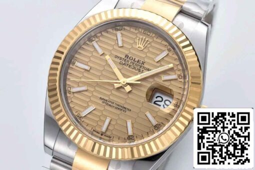 Rolex Datejust 41MM M126333-0021 1:1 Best Edition Clean Factory Gold Dial - immagine 2