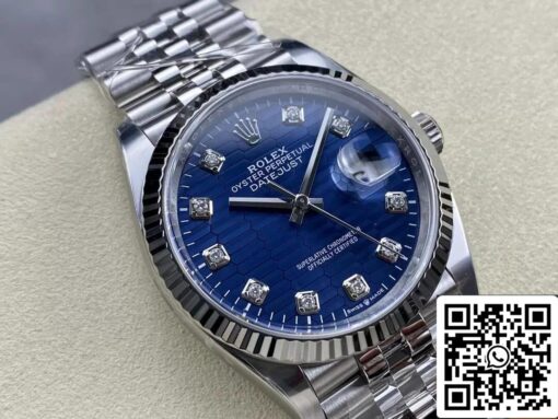 Rolex Datejust M126234-0057 36MM 1:1 Best Edition Clean Factory Blue Dial - immagine 9