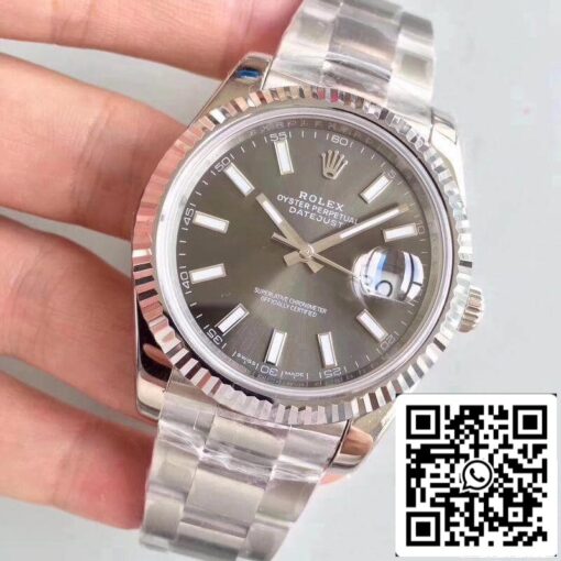 Rolex Datejust II M126334-0014 EW Factory 1:1 Best Edition Swiss ETA3235 Dark Rhodium Dial - Image 3