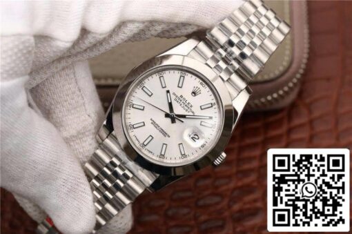 Rolex Datejust 116200 EW Factory Mechanical Watches 1:1 Best Edition Swiss ETA2836 Silver Dial - immagine 3