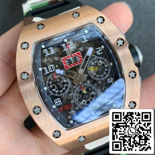 Richard Mille RM11 1:1 Best Edition KV Factory Rose Gold Camouflage Strap - Image 2