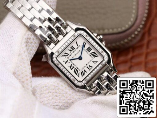 Panthere De Cartier W4PN0008 1:1 Best Edition GF Factory Diamond Silver Dial - 이미지 3