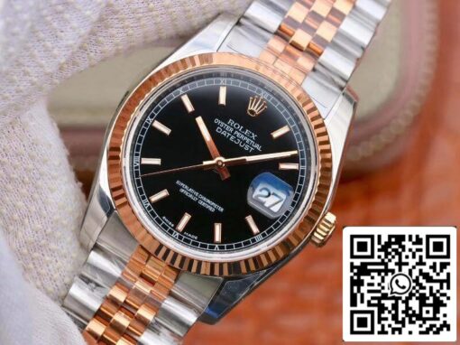 Rolex Datejust 36MM 126201 AR Factory 1:1 Best Edition Swiss ETA3135 Black Dial - Image 3