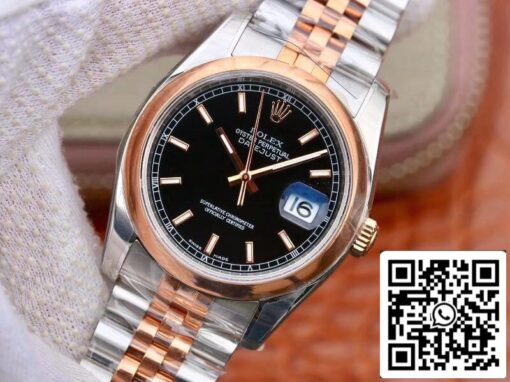 Rolex Datejust 36MM 126231 AR Factory Men Watches 1:1 Best Edition Swiss ETA3135 Black Dial - Image 3