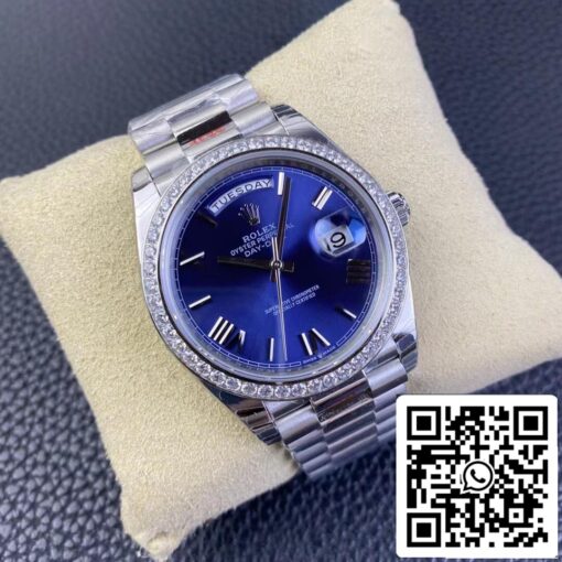 Rolex Day Date 228349RBR-0005 1:1 Best Edition EW Factory Blue Dial - Imagen 2