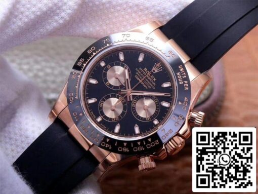 Rolex Daytona M116515LN-0017 1:1 Best Edition Noob Factory Black Dial Swiss ETA4130 - Image 14