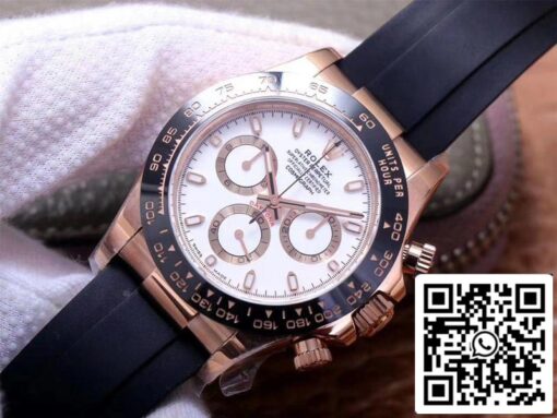 Rolex Daytona M116515LN-0019 1:1 Best Edition Noob Factory White Dial Swiss ETA4130 - Image 15