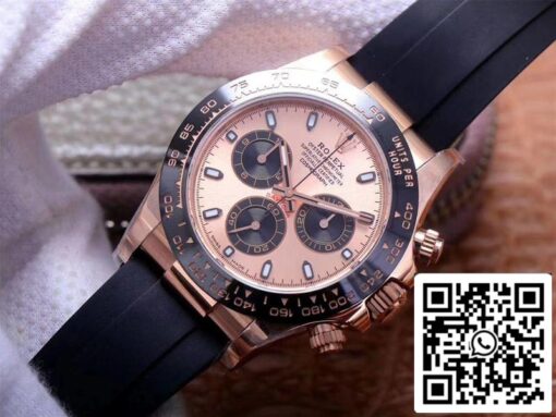 Rolex Daytona M116515LN-0021 1:1 Best Edition Noob Factory Pink Dial Swiss ETA4130 - Image 15