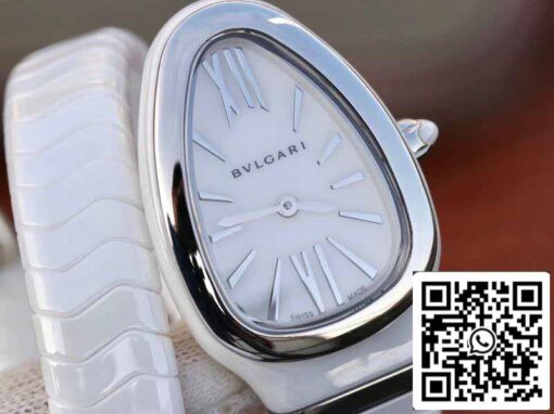 Bvlgari Srpenti Spiga 102613 1:1 Best Edition BV Factory Silver steel Swiss Quartz Movement – Bild 8