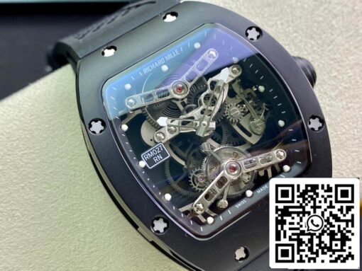 Richard Mille RM027 1:1 Best Edition EUR Factory Transparent Black Dial - immagine 7