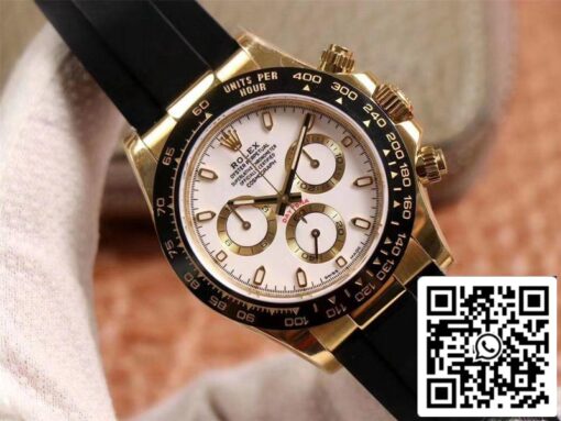 Rolex Daytona M116518LN-0041 1:1 Best Edition Noob Factory White Dial Swiss ETA4130 - Image 14