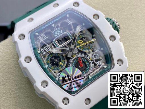 Richard Mille RM011-03 1:1 Best Edition KV Factory Green Strap - immagine 9