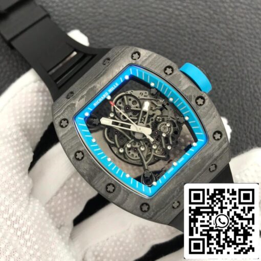 Richard Mille RM055 1:1 Best Edition ZF Factory Carbon Fiber Case — изображение 8