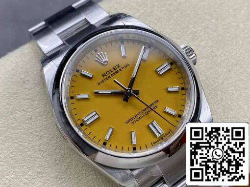 Rolex Oyster Perpetual M126000-0004 36MM 1:1 Best Edition VS Factory Yellow Dial - Image 9