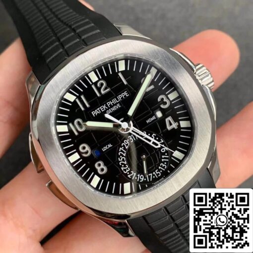 Patek Philippe Aquanaut 5164A-001 1:1 Best Edition GR Factory Black Dial - immagine 8