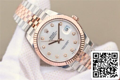 Rolex Datejust M126331-0014 1:1 Best Edition EW Factory Rose Gold Mother-Of-Pearl Dial - Imagen 2