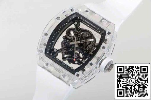 Replica Richard Mille RM055 Best 1:1  Edition RM Factory White Strap - 이미지 3