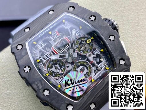 Richard Mille RM-011 1:1 Best Edition KV Factory Forged Carbon Case - immagine 8